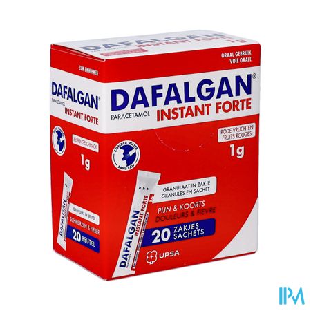 Dafalgan Instant Forte Rode Vr. 1g Gran Zakje 20