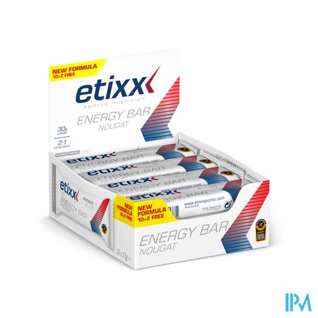 Etixx Energy Bar Nougat 12x37g