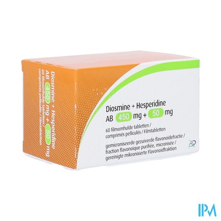 Diosmine+hesperidine Ab 450mg+50mg Filmomh Tabl 60