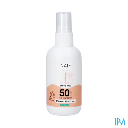 Naif Baby&kids Sun Mineral Spray Spf50 0%parf100ml