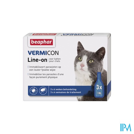 Beaphar Vermicon Line-on Kat 3x1ml