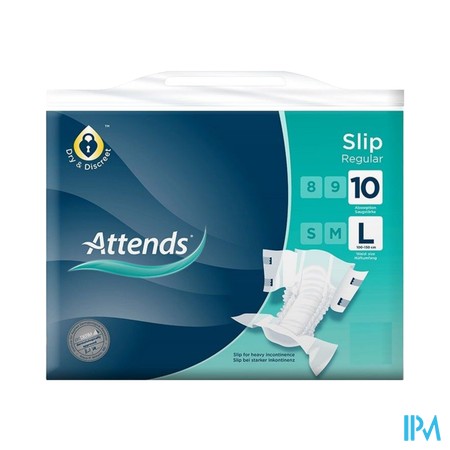 Attends Slip Regular 10 Large 1x26