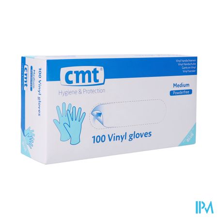 Cmt Handschoenen Vinyl Blauw Z/poeder M 100