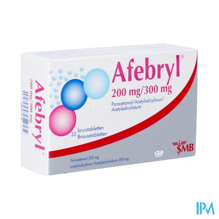 Afebryl 200mg/300mg Bruistabl 32 Nf