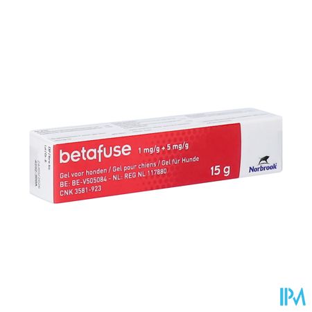 Betafuse 1mg/g + 5mg/g Gel Honden Tube 15g