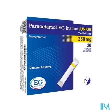Paracetamol EG Inst.Junior 250Mg Vanil-Fr. Sach 20