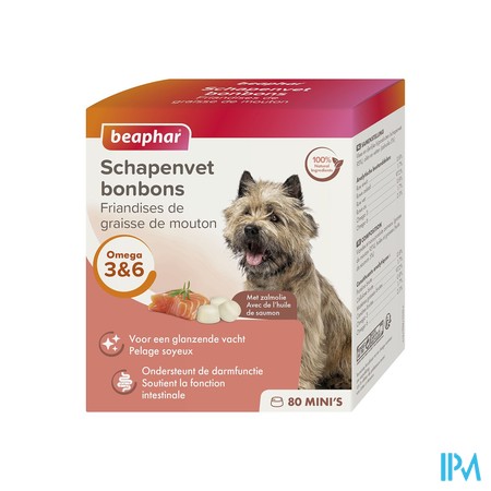 Beaphar Schapenvet Bonbons Zalm Mini 245g