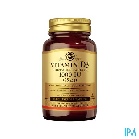 Solgar Vitamin D 3 1000iu Kauwtabl 100