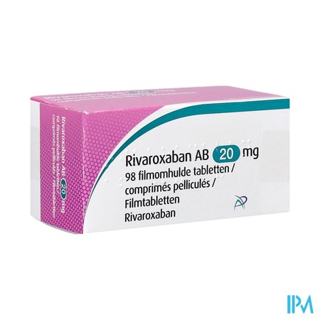 Rivaroxaban Ab Comp Pell 98x20mg