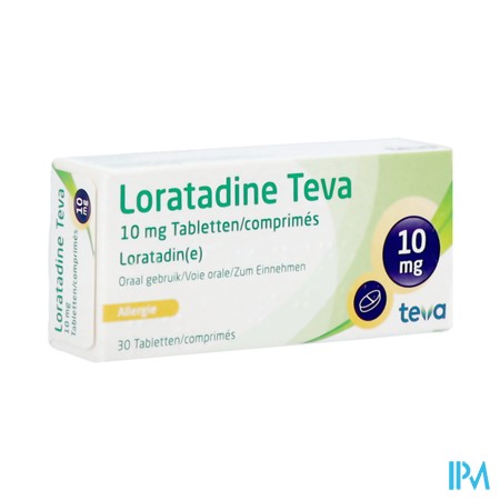 Loratadine Teva 10mg Comp 30