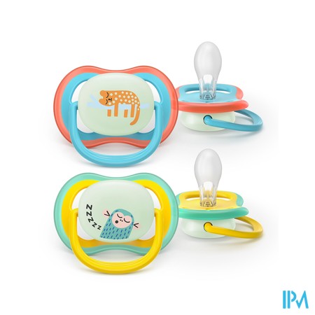 Philips Avent Fopspeen +18m Air Night Aap/poes 2