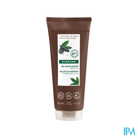 Klorane Lichaam Douchegel Tonkaboon 200ml