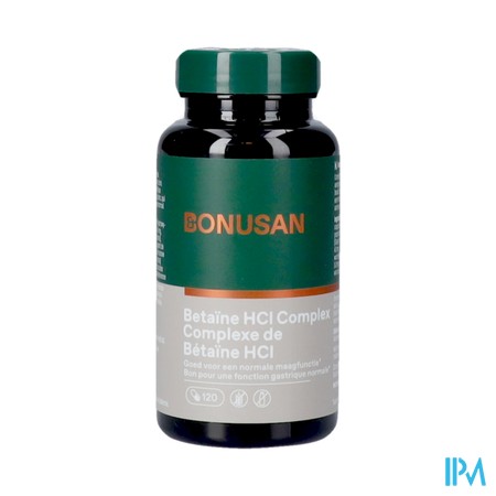 Betaine Hcl Complex Caps 120 Bonusan