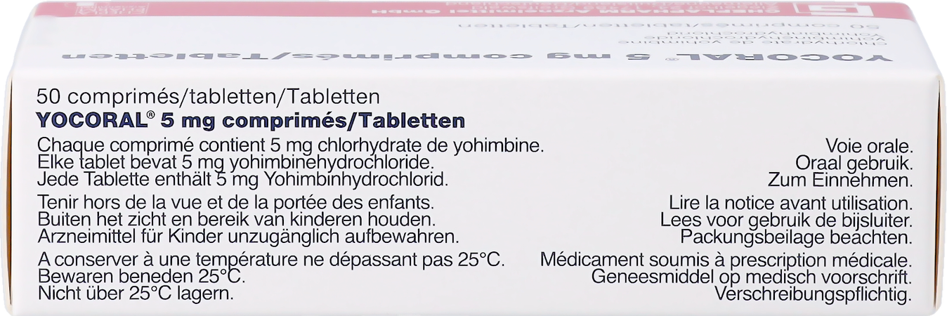 Yocoral 5mg Glenwood Tabl 50 2
