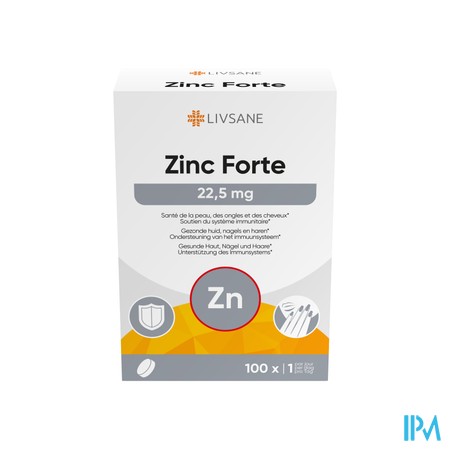 Livsane Zinc Forte 22,5mg Comp 100