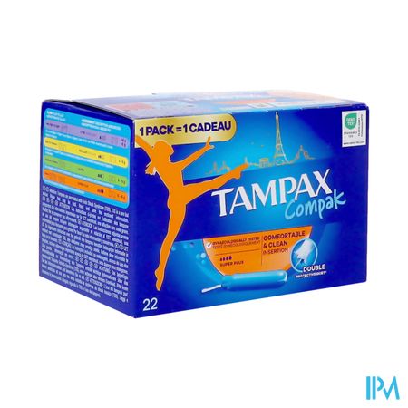 Tampax Compak Super Plus Tampons 22