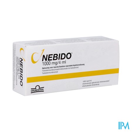 Nebido 1000mg/4ml Pi Pharma Sol Inj 4ml