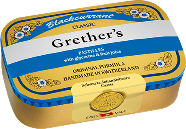 Grether's Pastilles Blackcurrant Past 110g 1