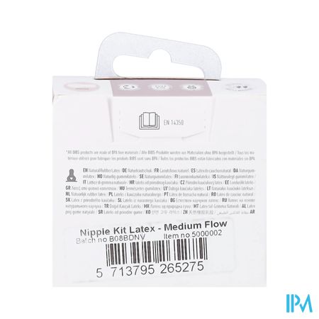 Bibs Zuigfles Spenen Latex Duopack M