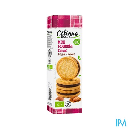 Celiane Gevulde Minikoekjes Cacao Bio 125g Revogan