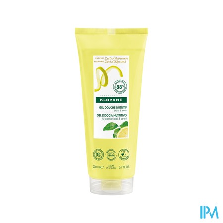 Klorane Lichaam Douchegel Zeste Cistrusvr.200ml Nf