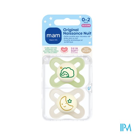 SUCET MAM ORIGINAL NUIT 0-2M X2