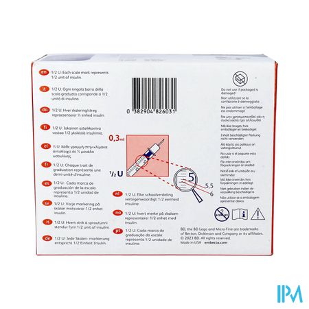 Bd Microfine+ Ser.ins.demi 0,3ml 30g 8mm100 324826