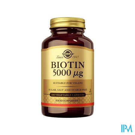 Solgar Biotin 5000mcg V-caps 100