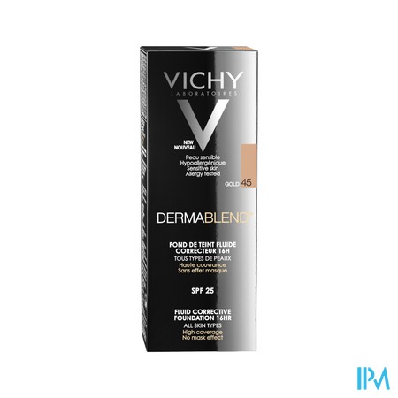 Vichy Fdt Dermablend Fluide 45 Gold 30ml Nf