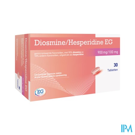 Diosmine+Hesperidine EG 900Mg+100Mg Tabl 30