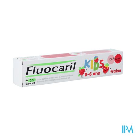 Fluocaril Tandpasta Kids Aardbei 0-6j 75ml