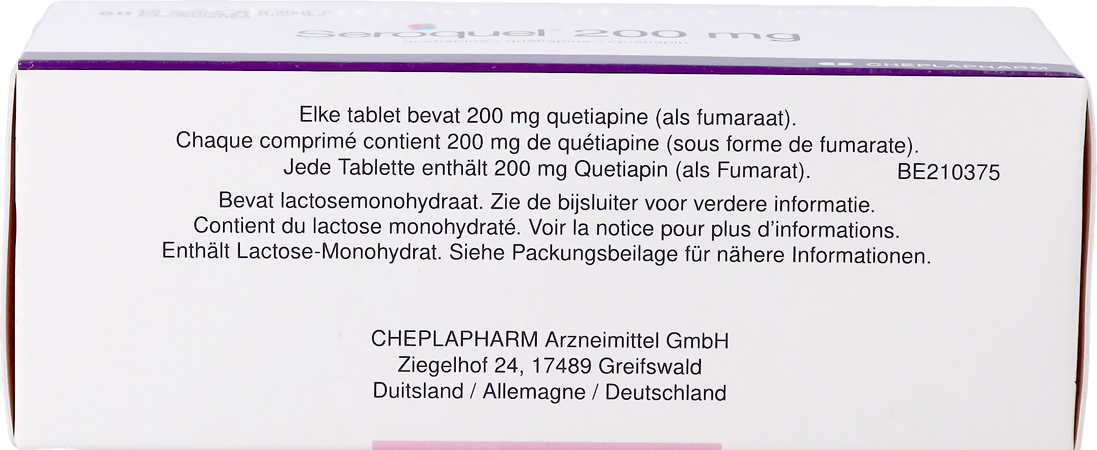 Seroquel 200 Comp 60 X 200mg 3