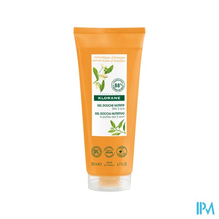 Klorane Lichaam Douchegel Oranjebloesem 200ml Nf
