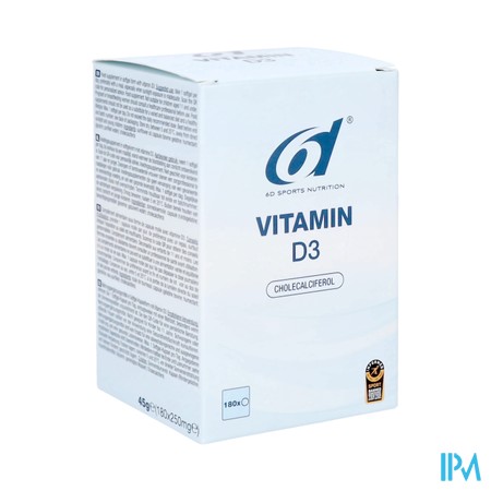 6d Sports Vitamin D3 Softgels 180