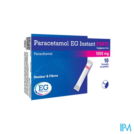 Paracetamol EG Inst.Forte 1G Cappuccino   Zakje 10