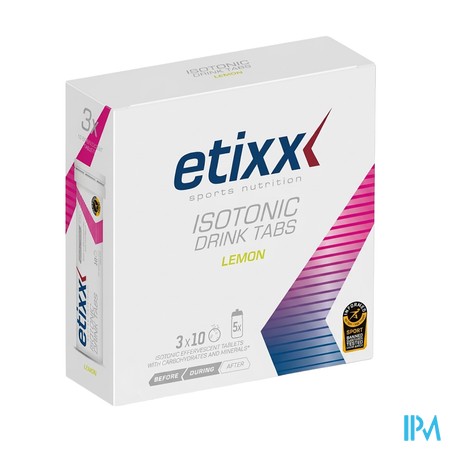 Etixx Isotonic Lemon Bruistabl 3x10