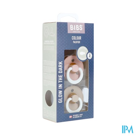 Bibs 2 Sucette Symmetric Glow Duo Blush/vanilla