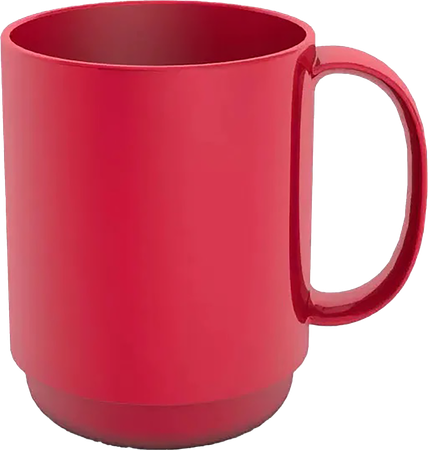 Drinkbeker 1 Handvat Ornamin Henkel 375ml Rood