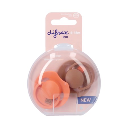 Difrax Dynamic Fopspeen 6-18m Prime Granol/orange2