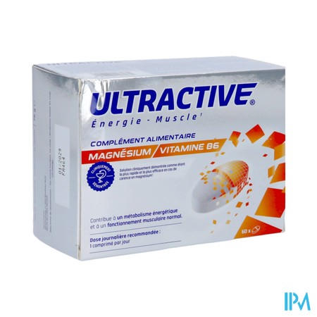 Ultractive Magnesium 630mg Comp 60