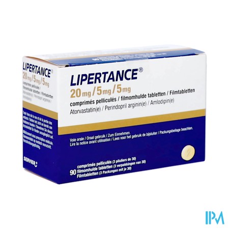 Lipertance 20mg/ 5mg/ 5mg Filmomh Tabl 90