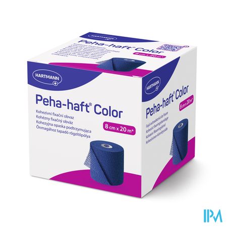 Peha-haft Blauw Lf 8cmx20m 1 P/s