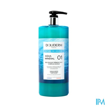 Doliderm Gel Douche 2en1 Aqua Mineral Fl Pompe 1l
