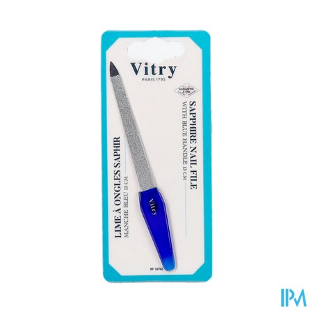 Nagelvijl Inox Medium Blauw 13cm