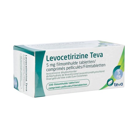Levocetirizine Teva 5mg Filmomh Tabl 100 X 5mg