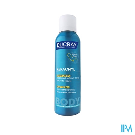 Ducray Keracnyl Lichaamsspray A/puisten 150ml