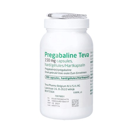 Pregabaline Teva 150mg Caps Hard 200 X 150mg
