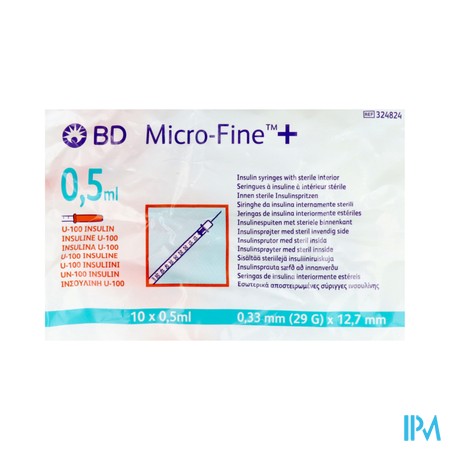 Microfine Ins.spuit 0,5ml 29g 12,7mm 10 324824