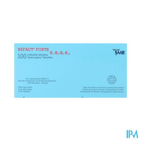 Befact Forte B1-b2-b6-b12 Omhulde Tabl 100