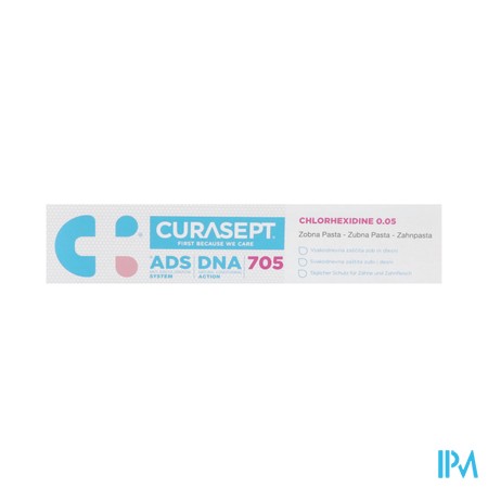 Curasept Chloorhexidine 0,05% Fluoride+ads+dna75ml